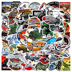 50pcs Pilot Logo Stickers for Laptop, Car, Phone, Suitcase, Water Cup, Scooter, Refrigerator (ONLINE ORDER ONLY)