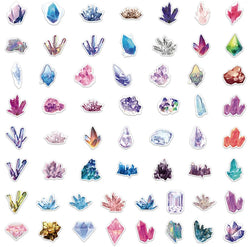 50pcs Crystal Cartoon Graffiti Stickers Waterproof for Laptop, Car, Luggage, Phone, Helmet, Kids Toy (ONLINE ORDER ONLY)