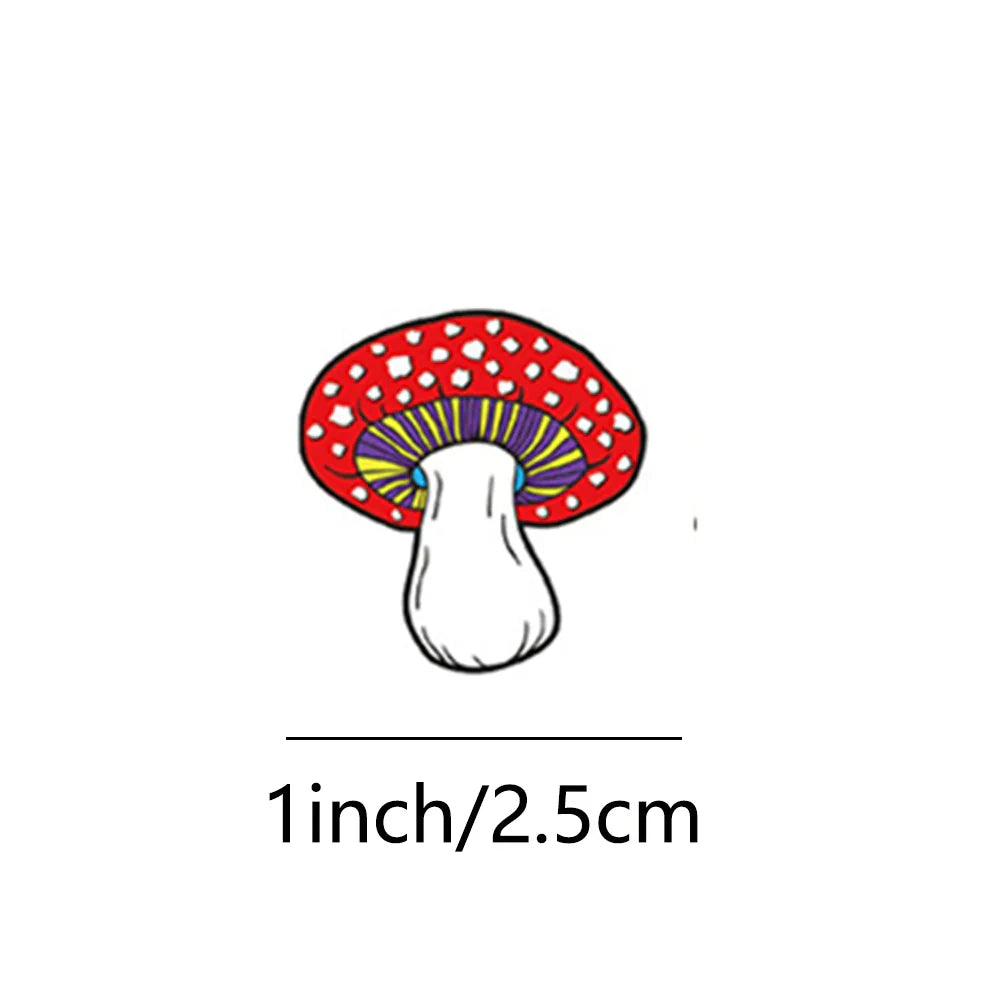 100-500pcs Children Mushroom Reward Stickers School Students Cute Cartoon Stationery Sticker Scrapbooking DIY Gift Decoration (ONLINE ORDER ONLY)