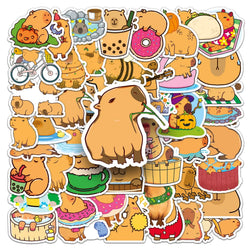 50Pcs Pufferfish Cartoon Waterproof Vinyl Stickers for Skateboard Snowboard (ONLINE ORDER ONLY)