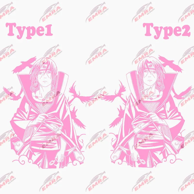 Japanese Anime Sticker For Car Stickers External Accessories Cartoon Racing Style Decorative Side Hood PVC Vinyl Decals (ONLINE ORDER ONLY)