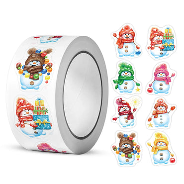 100-500pcs Christmas Theme Seal Labels Stickers Merry Christmas Stickers For DIY Gift Baking Package Envelope Stationery Lables (ONLINE ORDER ONLY)