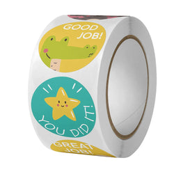 100-500PCS Cute Reward Stickers for School Encouragement 1inch Paper Decoration Teacher Student Family Scrapbooking Stickers (ONLINE ORDER ONLY)