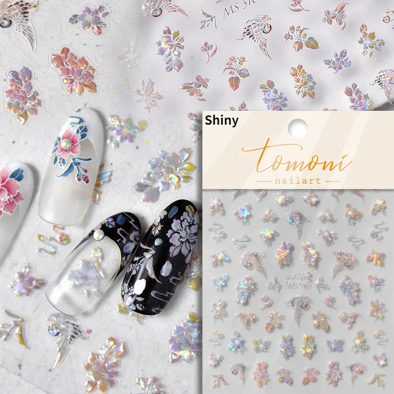 Autumn Fall Sunflower Rabbit Leaves Crane Rose Sun Mountain Hill Produce Good Harvests Cookie Nail Art Sticker Decoration Decals (ONLINE ORDER ONLY)