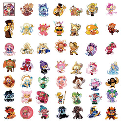50PCS Cookie Run Kingdom Stickers Toys Skateboard Guitar Computer Refrigerator Desk Cartoon Cute Creative Graffiti Sticker (ONLINE ORDER ONLY)