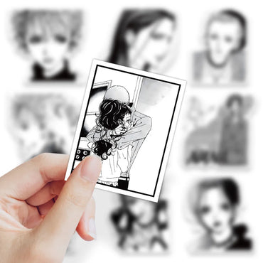 10/30/60PCS NANA Cartoon Stickers Black White Style Sticker Anime Graffiti Decals Luggage Laptop Phone Guitar Car Bike Kids Toys (ONLINE ORDER ONLY)