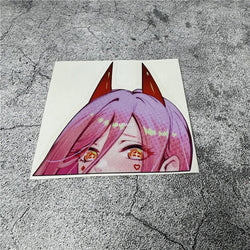 Car Styling Stickers for Anime Peeker Hot Girl Eyes Decal Auto Motorbike Helmet Applique Vinyl Tape Window Tape (ONLINE ORDER ONLY)