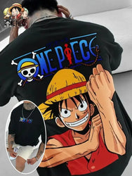 One Piece Graphic T-Shirt: Luffy & Zoro Oversized Streetwear (ONLINE ORDER ONLY)
