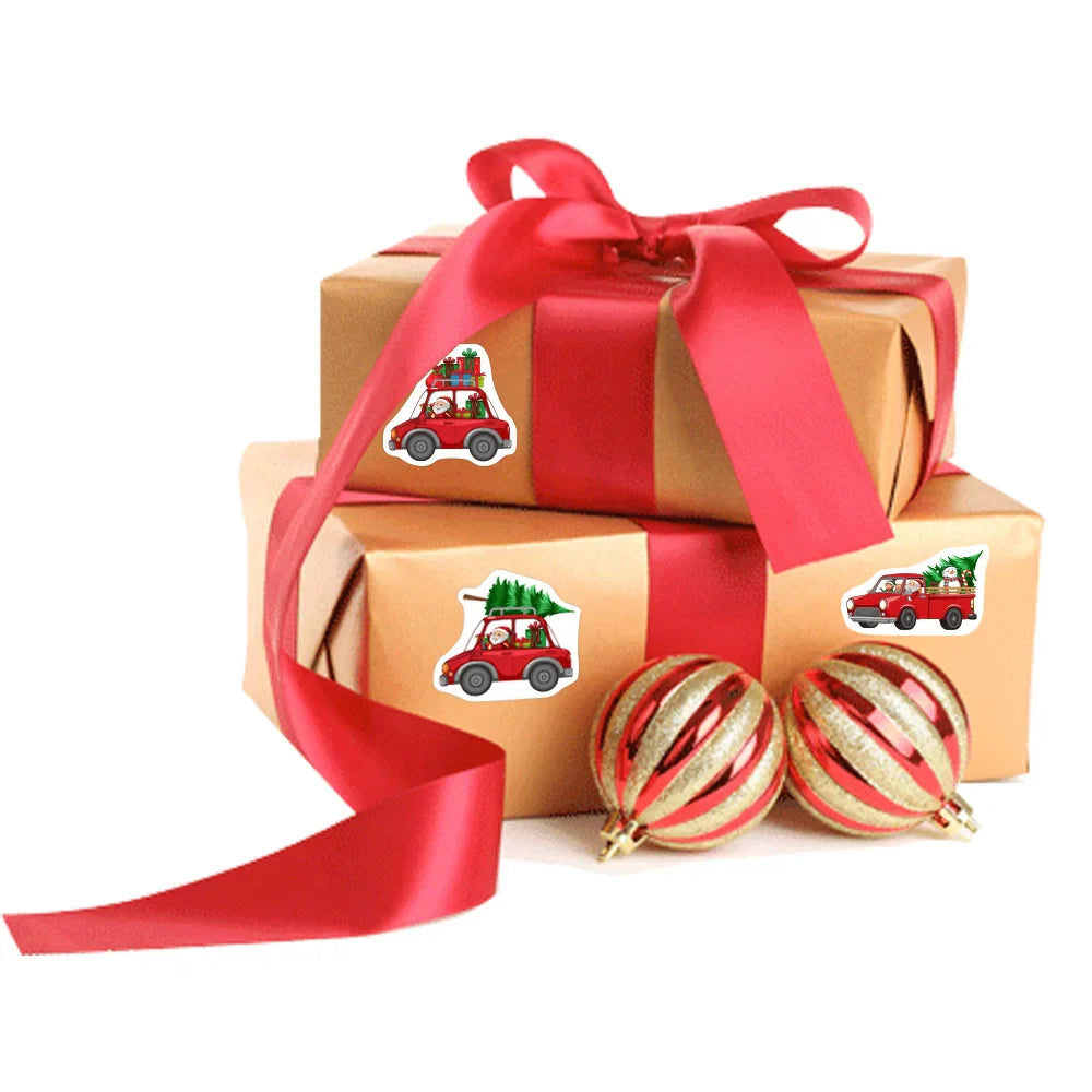 100-500pcs New Christmas Stickers Children Stickers Cute Cartoon Packaging Stickers Photocard Decor Lables for Kid Stationery (ONLINE ORDER ONLY)