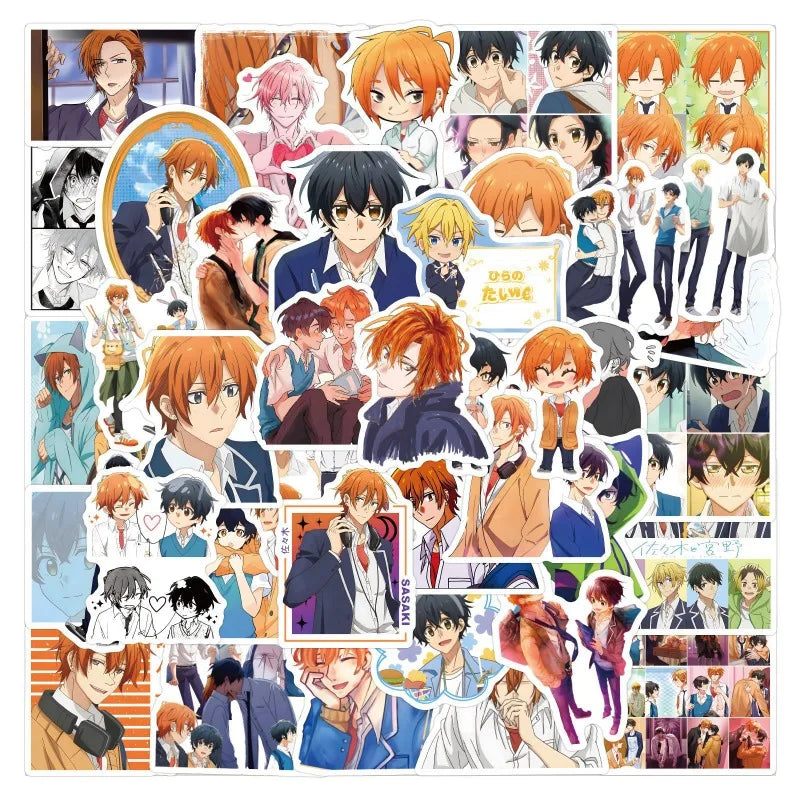 55pcs Sasaki and Miyano Stickers for Suitcase, Water Cup, Phone, Car, Notebook, Refrigerator (ONLINE ORDER ONLY)