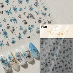 Dreamy Chic Butterfly Flower Bowknot Square Rhinestone Crystal 5D Self Adhesive Nail Art Stickers Fantasy Shiny Manicure Decals (ONLINE ORDER ONLY)