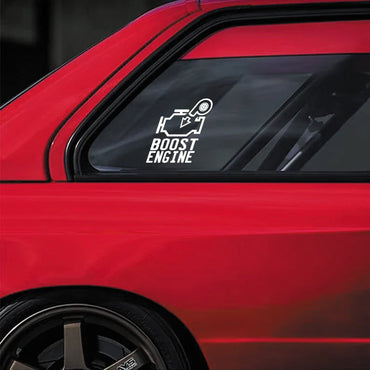 "BOOST ENGINE"stickers,creative decal High Quality And Durable Automobiles Exterior Accessories Self-adhesive Decals (ONLINE ORDER ONLY)