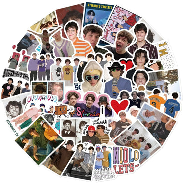 10/50PCS Hot Sturniolo Triplets Stickers Internet Celebrity Graffiti Decals Fridge Phone Car Motorcycle Decoration Sticker Toy (ONLINE ORDER ONLY)