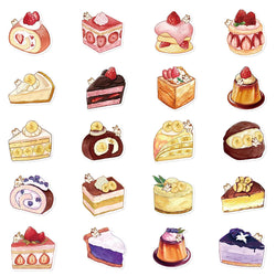 Cute Cartoon Food Cake Dessert Bunny Sticker Packs (ONLINE ORDER ONLY)