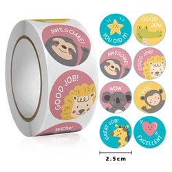 50-500pcs Cute Cartoon Animal Decoration Sticker Cake Label Birthday Wedding Party Sticker Envelope Office Stationery Kids Gift (ONLINE ORDER ONLY)