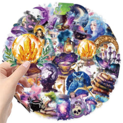 50PCS Cartoon Magic World PET Sticker Aesthetic Transparent Decoration Scrapbooking DIY Hand Accounting Supplies for Kids (ONLINE ORDER ONLY)