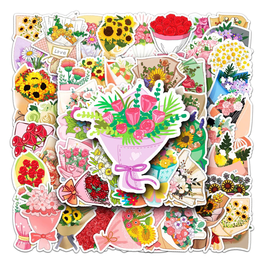 50Pcs Cartoon Waterproof Vinyl Stickers for Skateboard Snowboard (ONLINE ORDER ONLY)