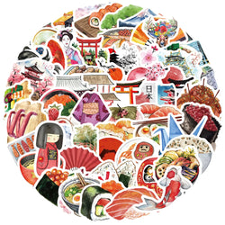 Watercolor Travel Graffiti Stickers for Suitcase, Skateboard, Laptop, Luggage, Phone, DIY Decal (ONLINE ORDER ONLY)