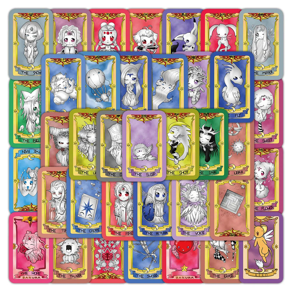 Q Version Cute Sticker Set - PVC Waterproof for Skateboard, Notebook, DIY Decoration (ONLINE ORDER ONLY)