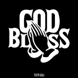 “GOD BLESS" Stickers，Show Your Faith in Jesus with This Waterproof Vinyl Car Sticker! (ONLINE ORDER ONLY)