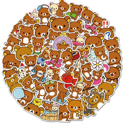 50pcs Rilakkuma Stickers for Laptop, Phone, Car, Scooter, Cup, Fridge, Decoration (ONLINE ORDER ONLY)