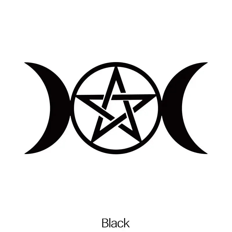 Wiccan Double Moon Goddess STICKERs，Perfect for Automobiles, Motorcycles, Trucks & Laptops! (ONLINE ORDER ONLY)