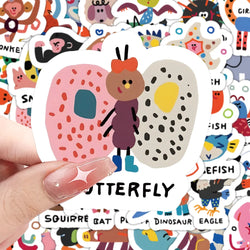 Cartoon Animal Puzzle Stickers for Phone, Laptop, Luggage, Skateboard - 10/48/96PCS (Online Order Only)