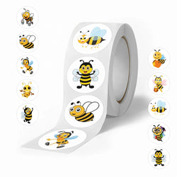 500pcs/roll Kids Stationery Stickers Birthday Party Back ground Fruits Balloon Happy Banner Refrigerator Vegetable Stickers Toys (Online Order Only)