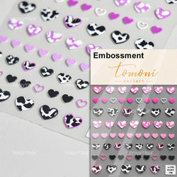 Graffiti Line Love Heart Cool Personal Hollow Out English Letter Y2k Self Adhesive Nail Art Decorations Sticker Manicure Decals (ONLINE ORDER ONLY)