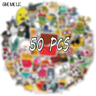 Cartoon Pop Culture Graffiti Stickers Pack for DIY, Car, Skateboard, Laptop Decals (Online Order Only)