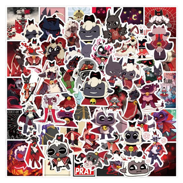 120pcs Cult of The Lamb Stickers for Suitcase, Water Cup, Phone, Laptop, Refrigerator (Online Order Only)