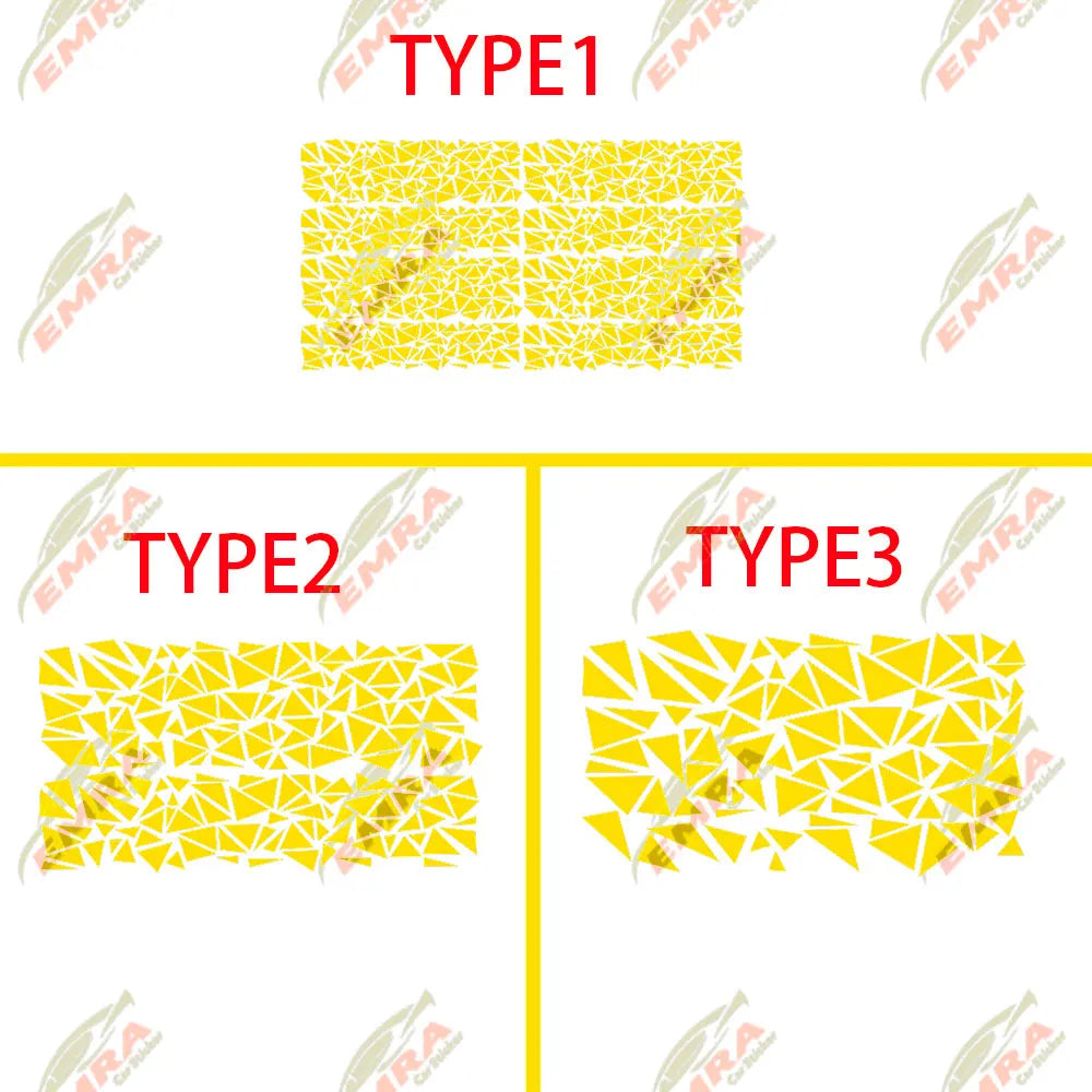 Angular Shape Sticker For Car Motorcycle Sticker Decoration Side Camouflage Kit Wrap Camo Tuning Styling Waterproof Vinyl Decals (ONLINE ORDER ONLY)