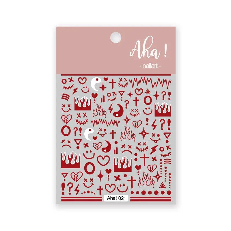 Japanese Style Little Daisy 3D Nail Stickers Summer White Florals Petals Flowers Back Glue Decals Cute Five Petals Manicure Tips (ONLINE ORDER ONLY)