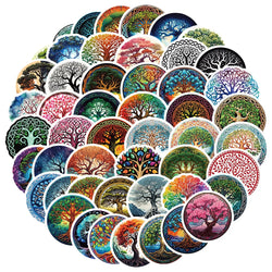 Cartoon Tree of Life Stickers for Suitcase, Skateboard, Laptop, Phone, Car - 10/30/50pcs (ONLINE ORDER ONLY)