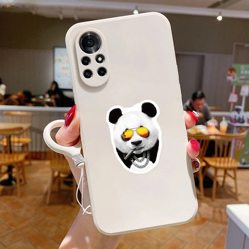 10/30/50PCS Funny Hip Hop Glasses Animals Stickers for Kids Toy Gift DIY Laptop Phone Fridge Helmet Car Sticker Graffiti Decals (ONLINE ORDER ONLY)