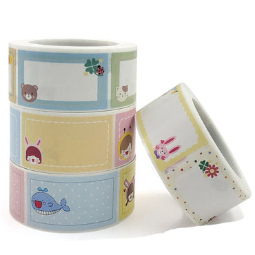250pcs Package Stationery Label White Label Write Name Sticker Blank Sticker Label Child Stationery Sticker (ONLINE ORDER ONLY)