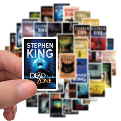 10/50pcs Stephen Edwin King Horror Novel Graffiti Stickers Guitar Suitcase Skateboard Laptop Phone Waterproof Decals Sticker (ONLINE ORDER ONLY)