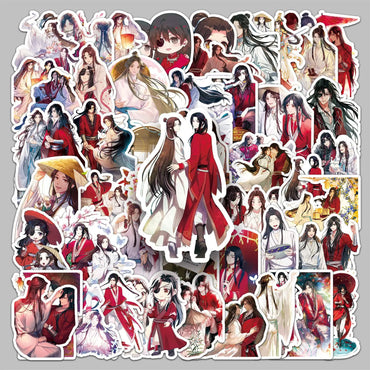 50pcs Heavenly God Blesses Graffiti Stickers for Helmet, Wall, DIY Decoration (ONLINE ORDER ONLY)