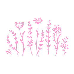 Wildflower Car Stickers Decoration Bumper laptop Sticker Rear Window Fashion Stickers Plant Lover Creative Sport PVC Vinyl Decal (ONLINE ORDER ONLY)