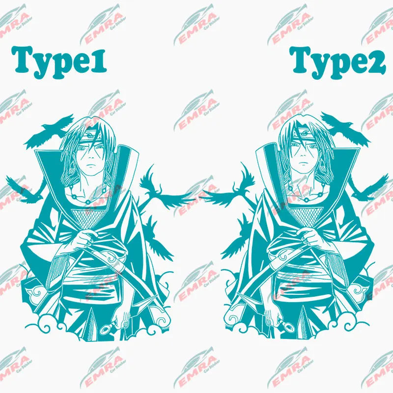 Japanese Anime Sticker For Car Stickers External Accessories Cartoon Racing Style Decorative Side Hood PVC Vinyl Decals (ONLINE ORDER ONLY)