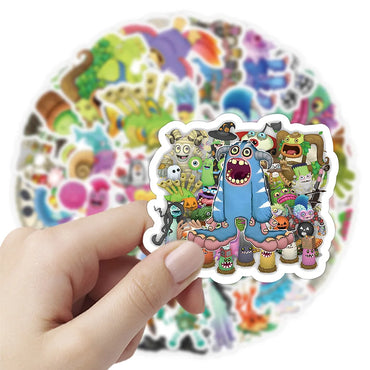 10/30/50PCS My Singing Monster Stickers Game Cute Cartoon Decals Toy DIY Notebook Laptop Phone Skateboard Car Kids Sticker Gift (ONLINE ORDER ONLY)