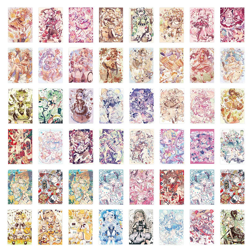 10/30/50PCS Kawaii Girl Cartoon Stickers ACGN Girl Sticker DIY Diary Scrapbook Luggage Laptop Bike Guitar Skateboard Decals Toy (ONLINE ORDER ONLY)