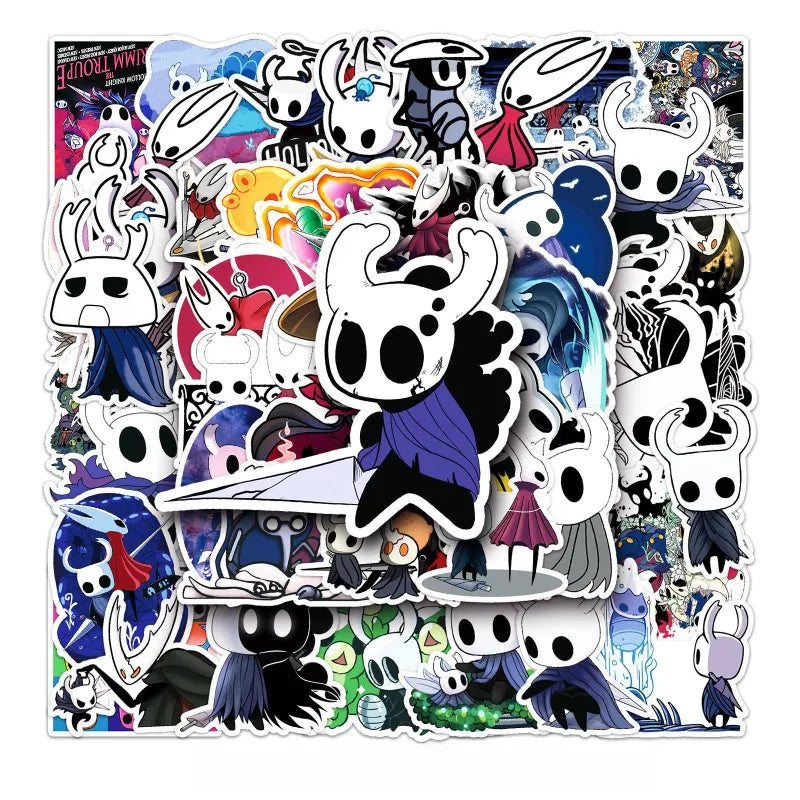 50pcs Hollow Knight Stickers for Laptop, Phone, Car, Scooter, Water Bottle, Suitcase, Refrigerator (ONLINE ORDER ONLY)