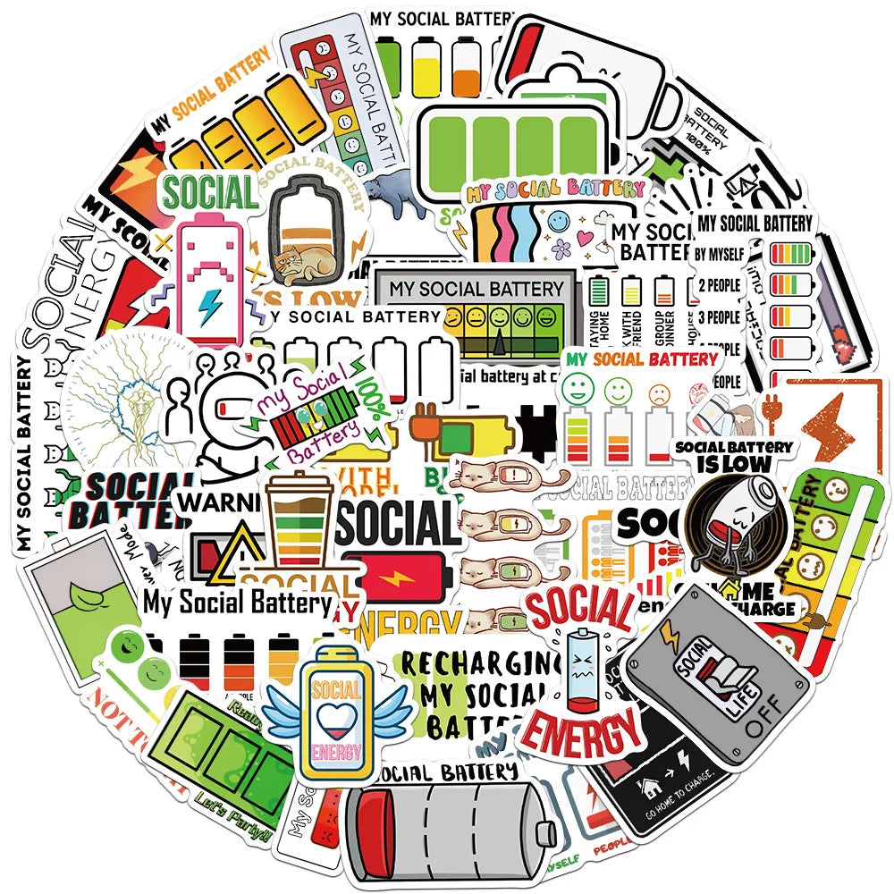 Cartoon Sticker Pack: Waterproof Decals for Laptop, Motorcycle, Luggage, Snowboard, Fridge, Phone, Car (ONLINE ORDER ONLY)