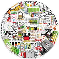 Cartoon Sticker Pack: Waterproof Decals for Laptop, Motorcycle, Luggage, Snowboard, Fridge, Phone, Car (ONLINE ORDER ONLY)