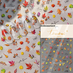 Sweater Glovesvacuum Cup Milk Fallen Leaves Kitten Adhesive Nail Art Stickers Warm Suitpinecone Kitchenware Cat Manicure Decals (ONLINE ORDER ONLY)