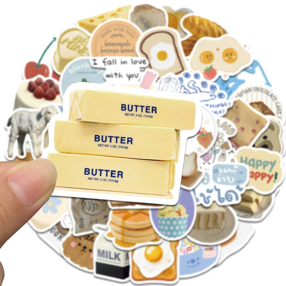10/30/63PCS Bread and Food and Household Goods Sticker Packs (ONLINE ORDER ONLY)