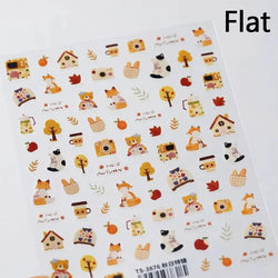 Lovely Dog Puppy Dream Heart Flower Star Pizza Food Sugar Skewers Strawberry Desserts Adhesive Nail Art Stickers Manicure Decals (Online Order Only)