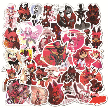 10/30/50PCS Helluva Boss Cartoon Stickers PVC Waterproof Suitcase Phone Laptop Helmet Notebook Car Bike Toys For Kids Decal Gift (ONLINE ORDER ONLY)