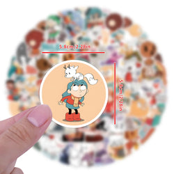 10/30/55/110PCS Hilda Stickers Funny Cartoon Stciekr Adventure Comics Decals Luggage Laptop Guitar Car Bike Skateboard Kids Toys (ONLINE ORDER ONLY)